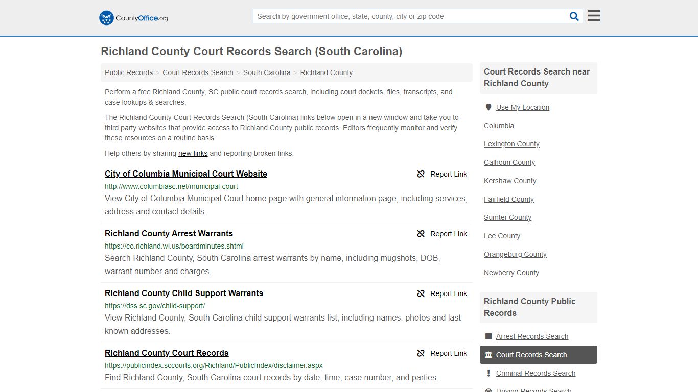 Court Records Search - Richland County, SC (Adoptions ...